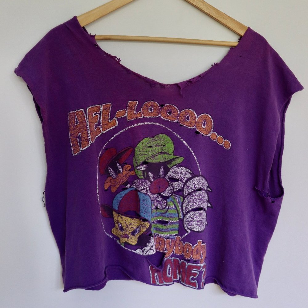 90s Vintage Warner Bros Looney Tunes Re-work Tank